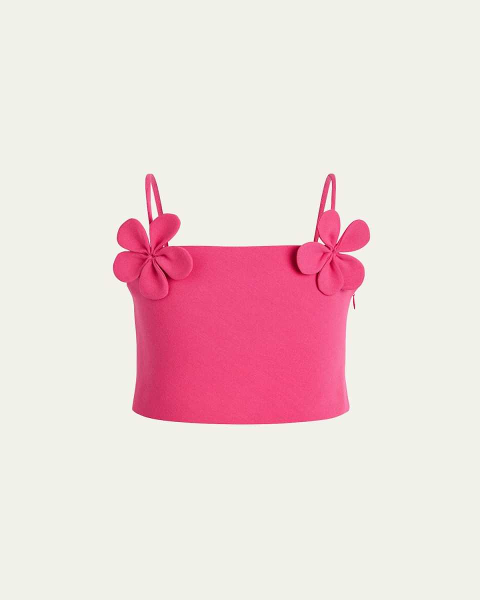 Girl's Clio Floral Applique Top, Size 7-16